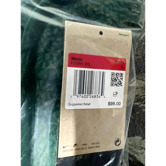 Nike NWT Vest  Sportswear Club Fleece Winterized Zip-Front Vest Fir/White - Picture 9 of 9